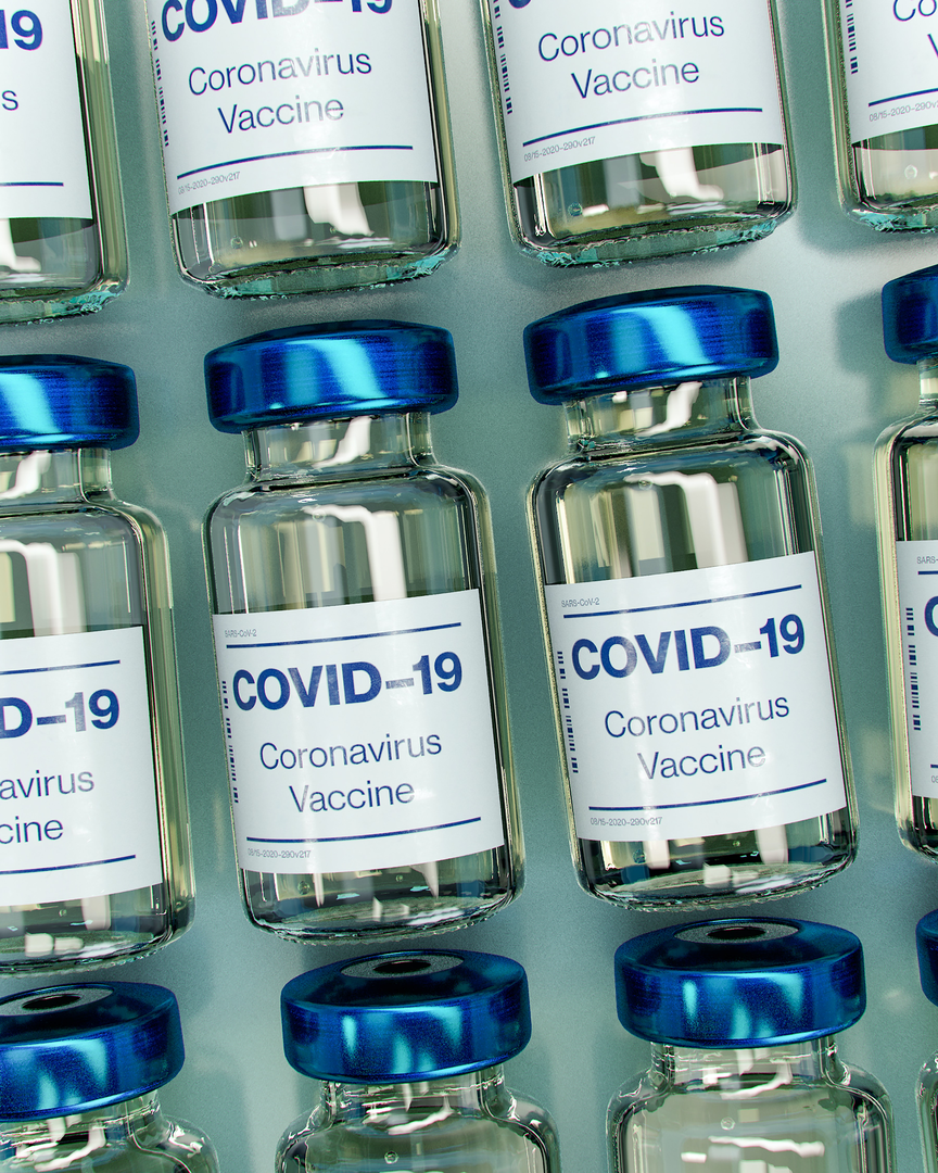 Covid-19 Vaccine Bottle Mockup (does not depict actual vaccine). | © Unsplash / Daniel Schludi
