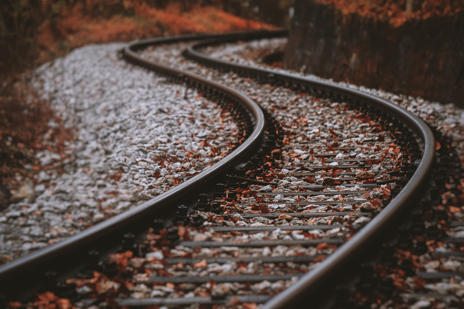 Railways tracks in autumn | © Unsplash / eberhard 🖐 grossgasteiger