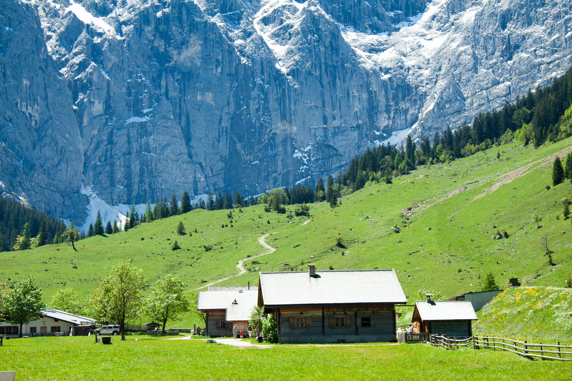 Alpine landscape in Eng Alm, Austria