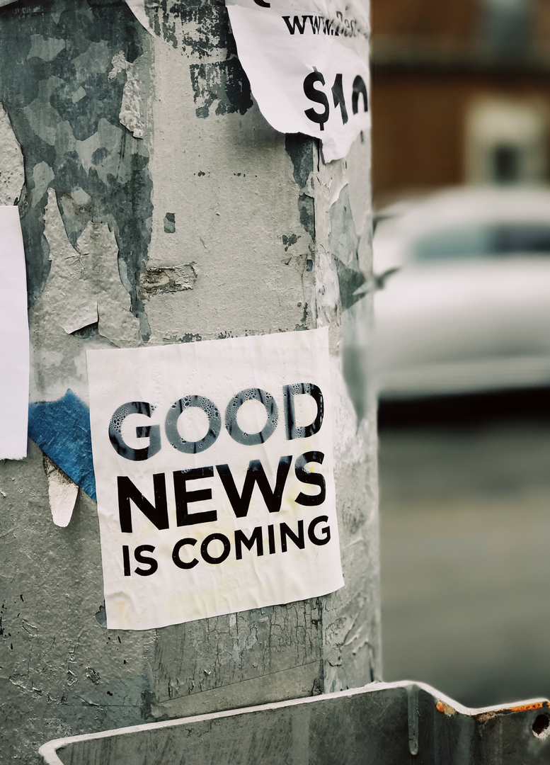 Good news is coming | © Unsplash / Jon Tyson