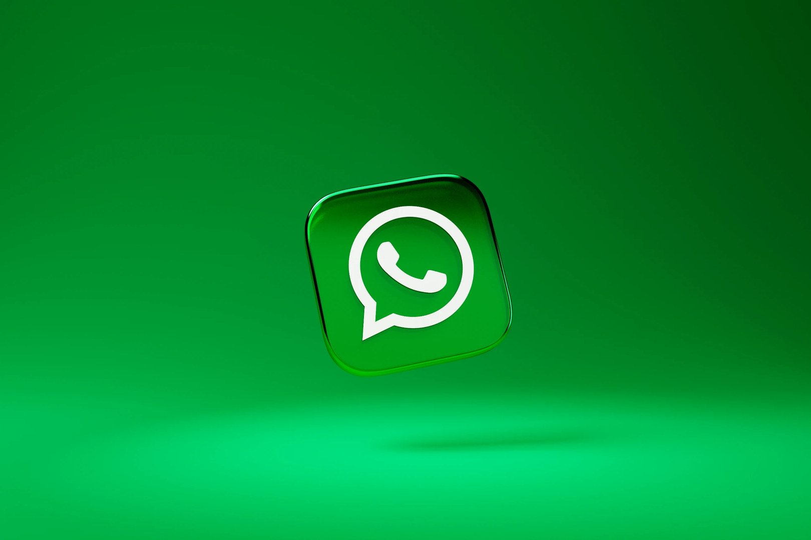 Whatsapp icon (Logo) — in 3D. More 3D app icons like these are coming soon. You can find my 3D work in the collection called "3D Design". | © Unsplash / Dima Solomin