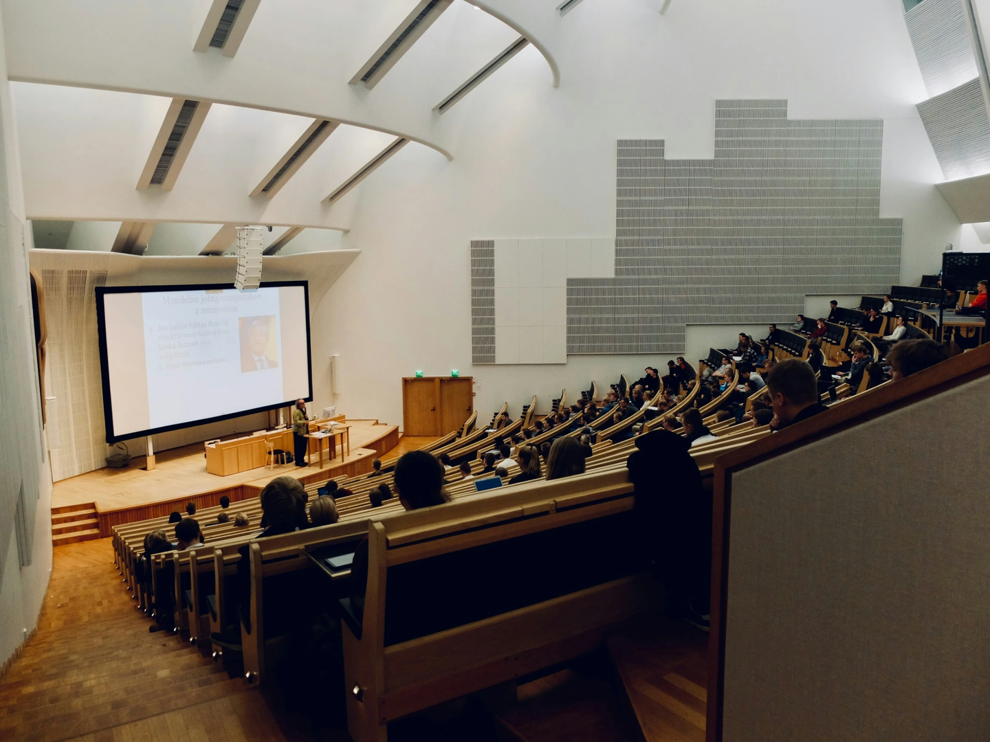 Students in a class at Aalto University in Espoo, Finland. | © Unsplash / Dom Fou