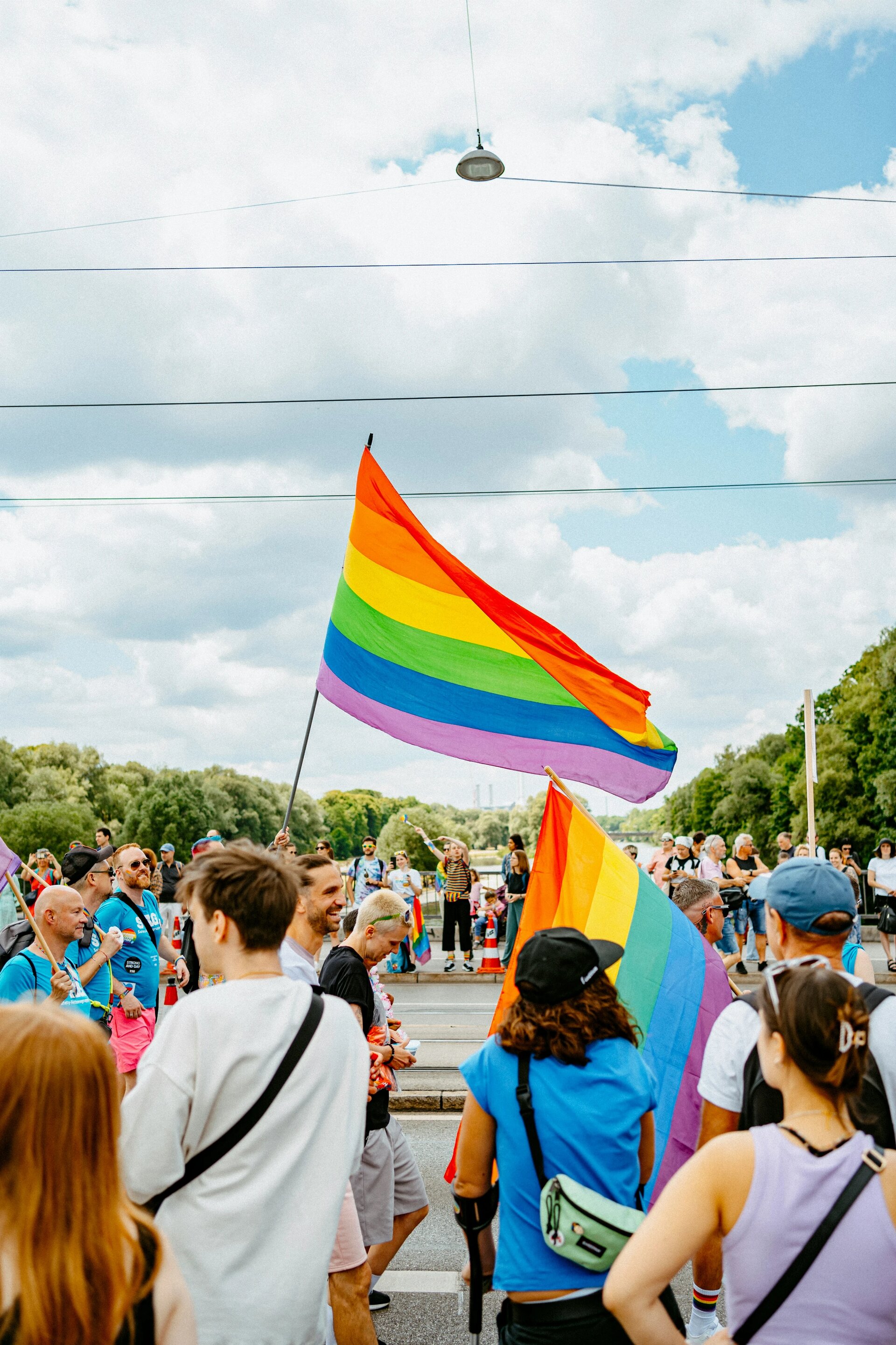 Raphael Renter @CSD Munich 2023 - Rainbow Flags