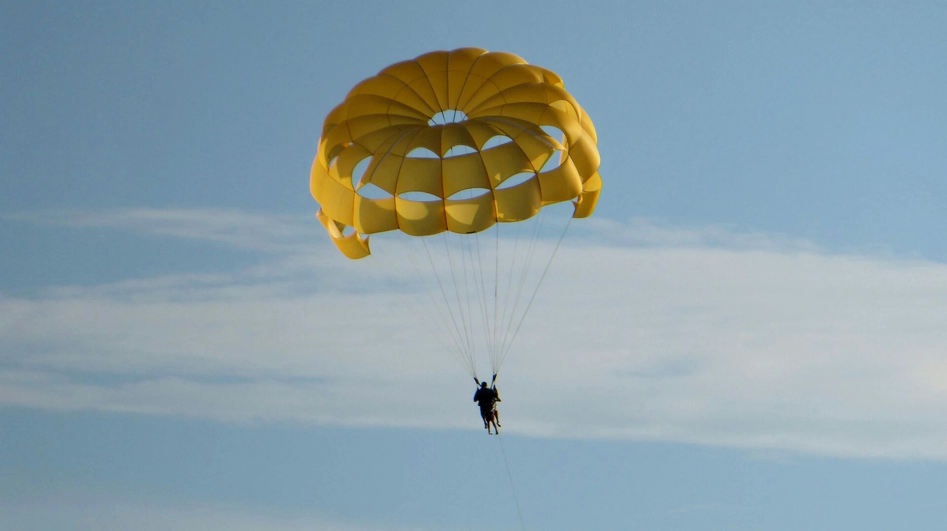 Last Parasail of the day at Castaway Cay
