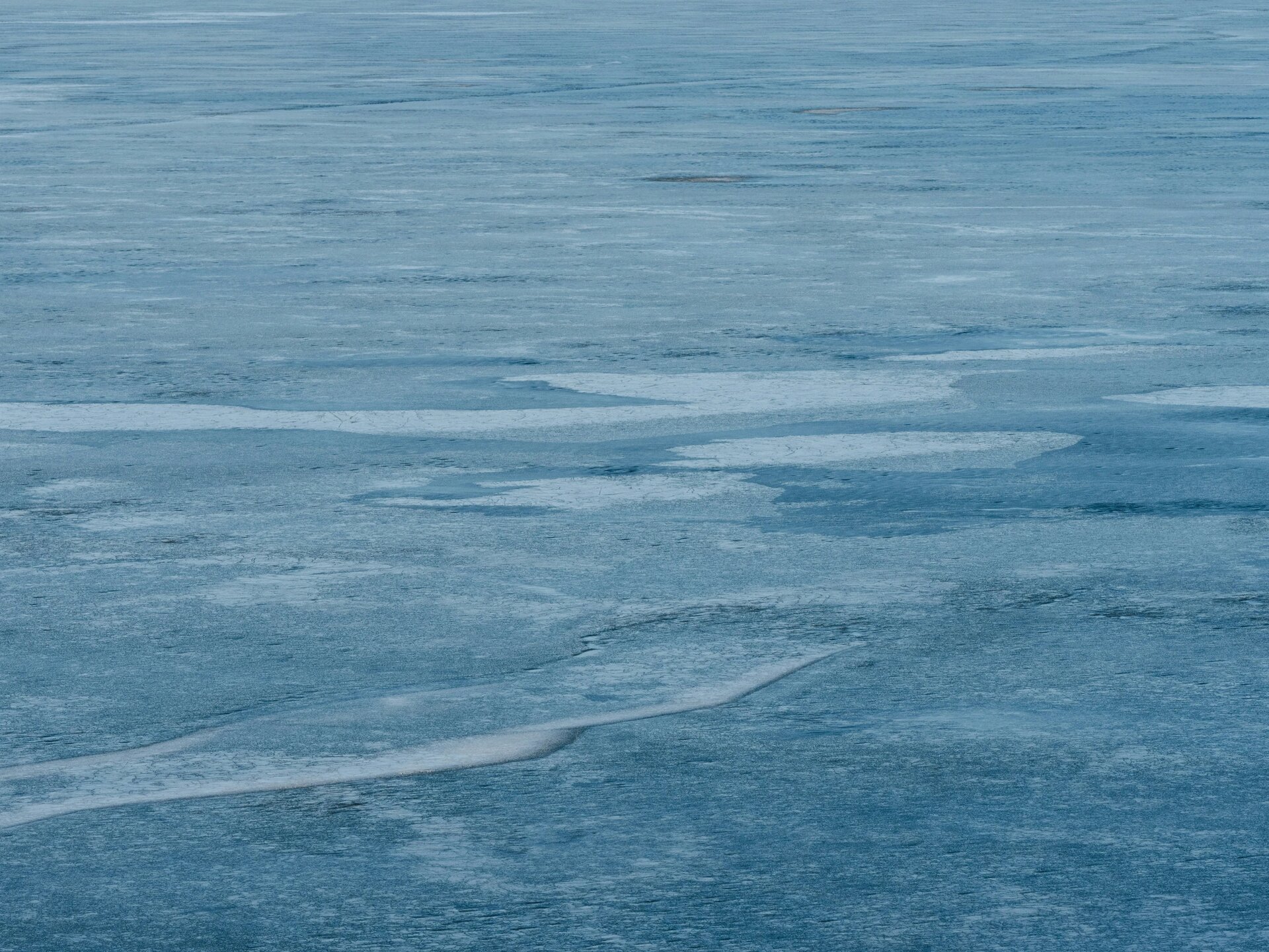 Frozen lake