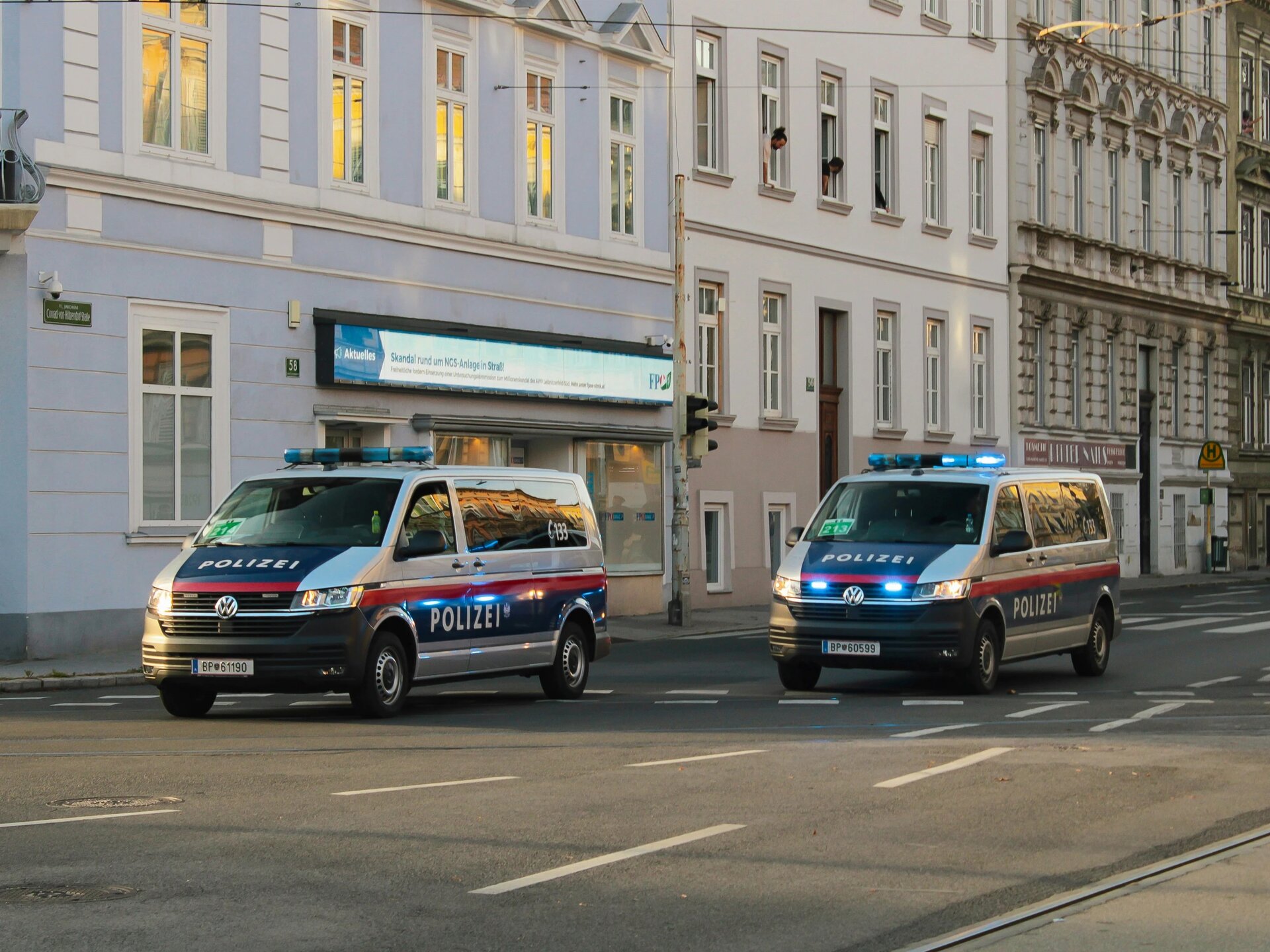 VW T6 der Bundespolizei Österreich im Einsatz in Graz