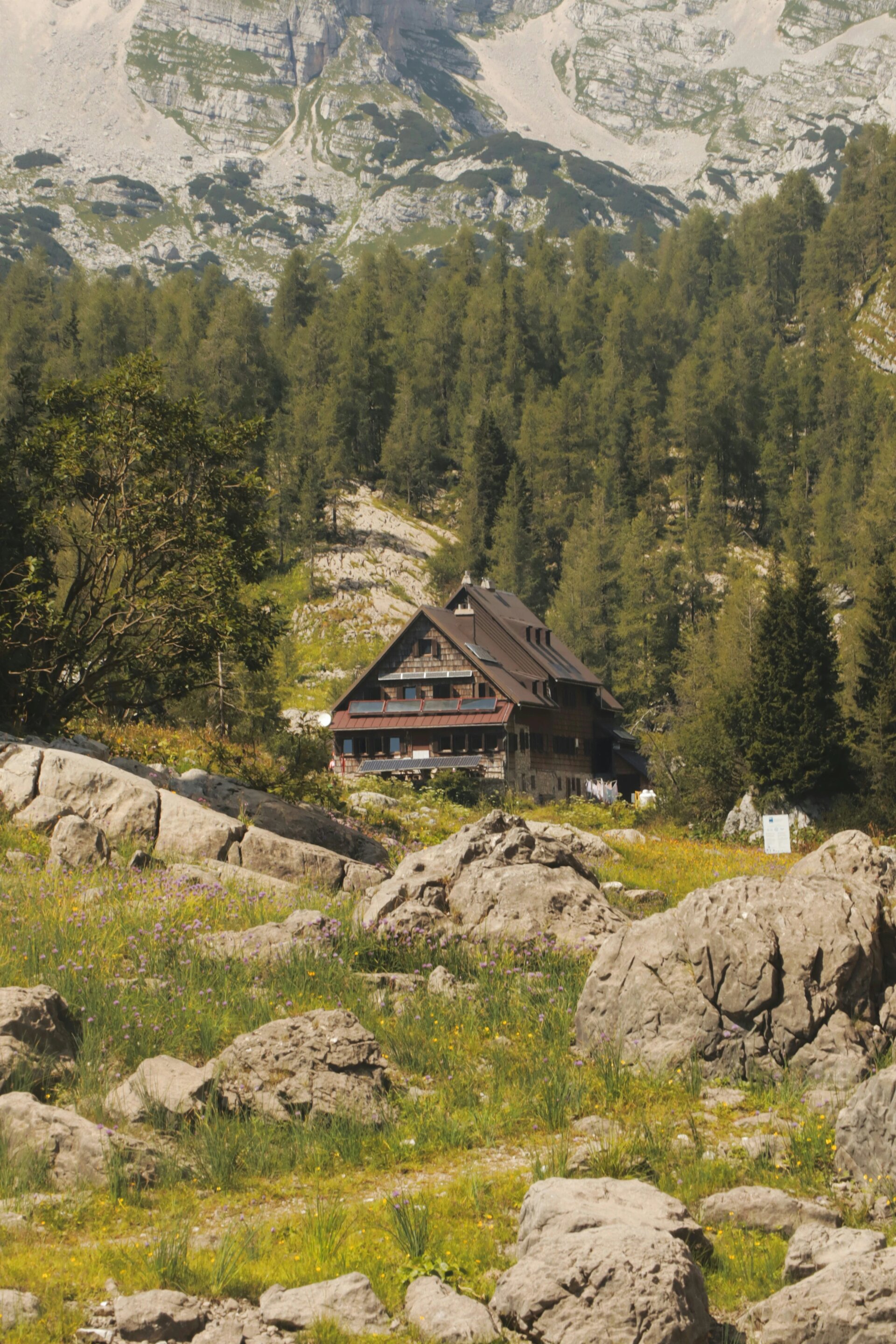 Koča pri Triglavskih jezerih at the Triglav national park/ julian alps in slovenia