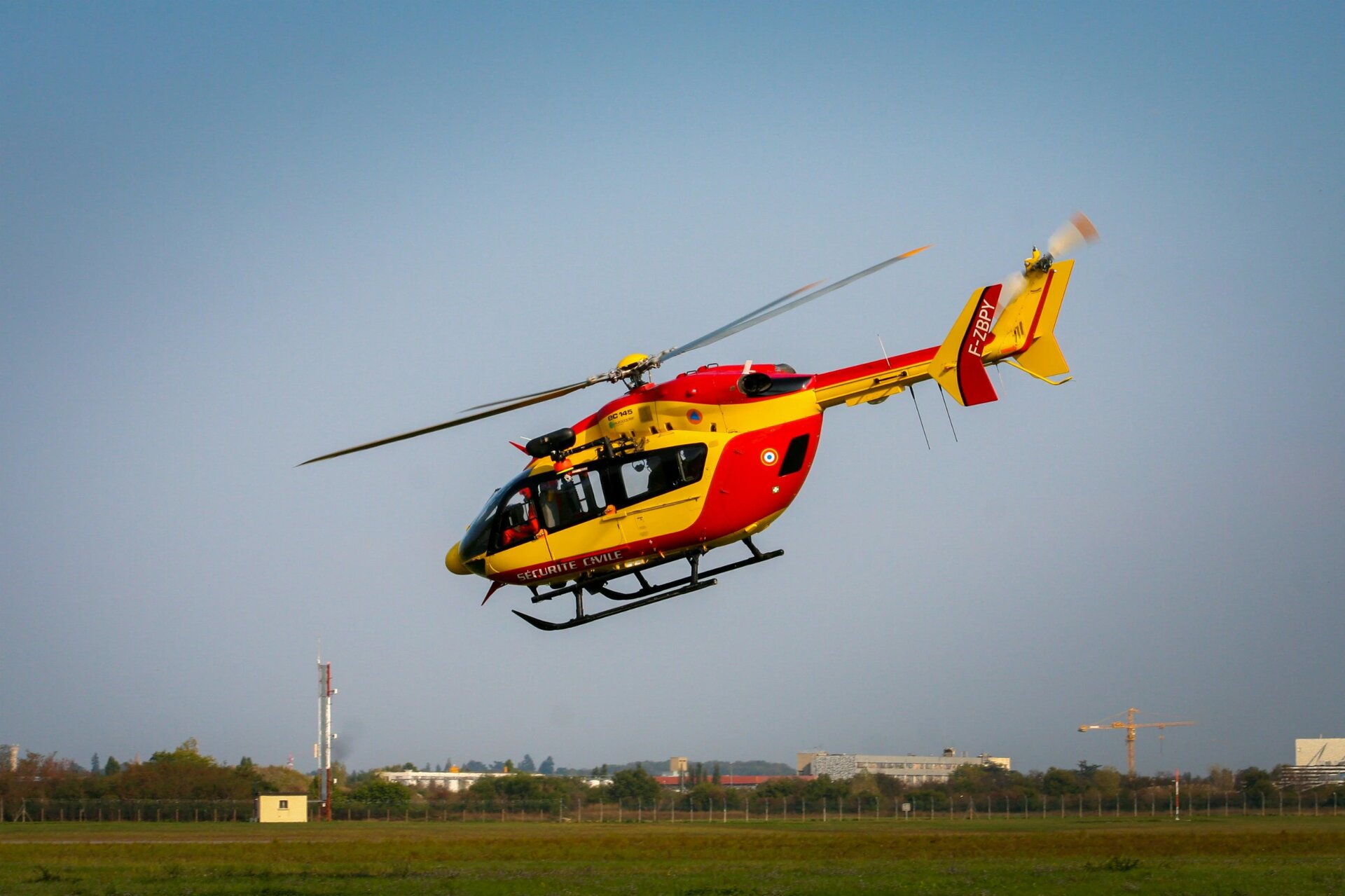 Taking off to rescue