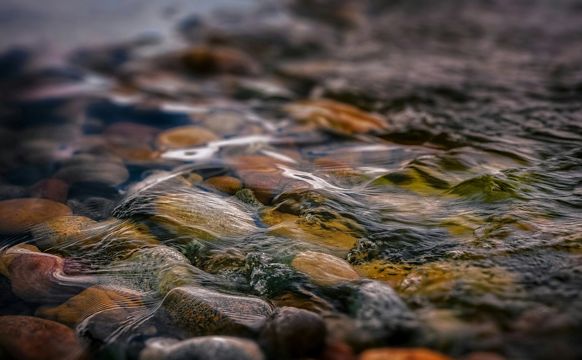 Water Flowing Over Rocks