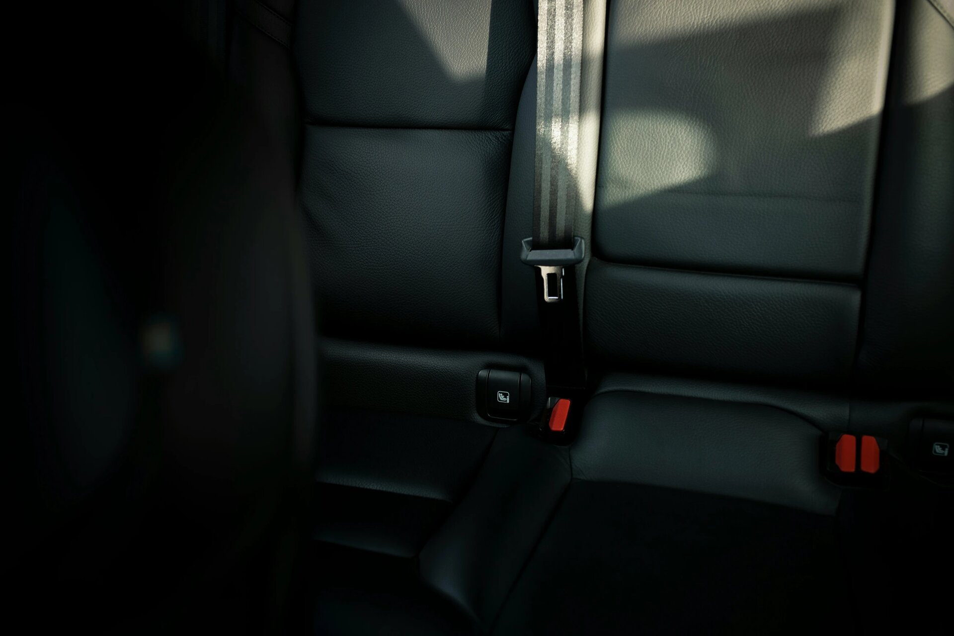 Back seats of a car